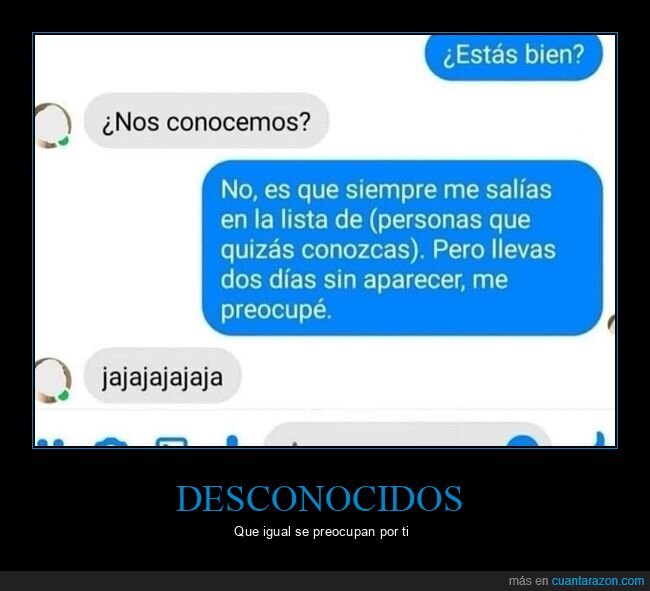 conocerse,preocupación