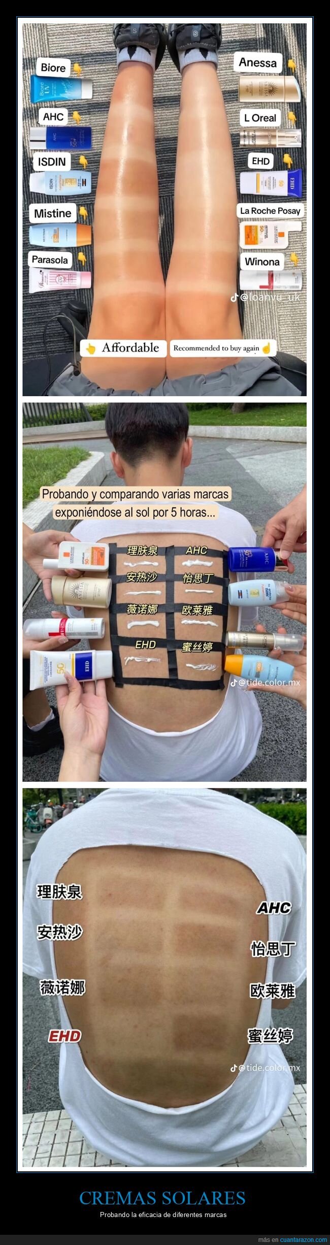 cremas solares,probando,eficacia