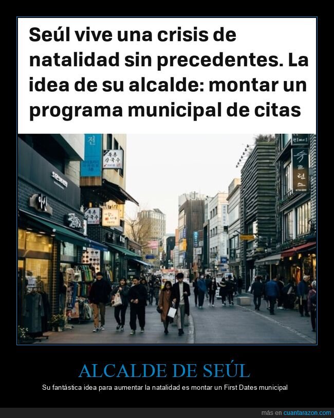 seúl,natalidad,alcalde,citas
