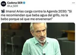 Enlace a Imanol Arias no se fía del agua del grifo