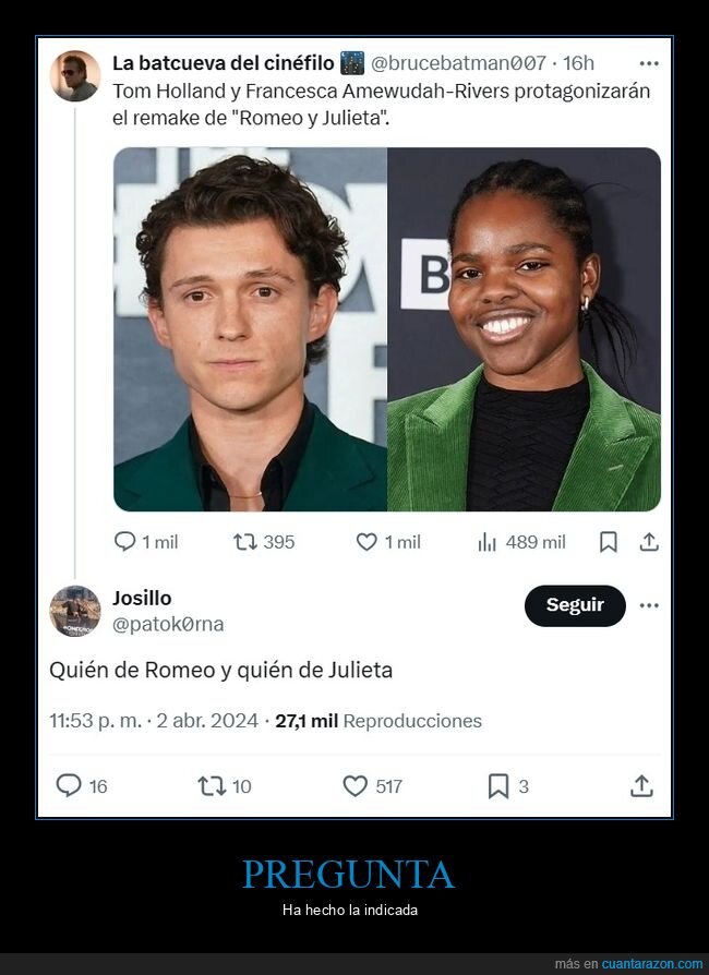 tom holland,francesca amewudah-rivers,romeo y julieta,remake