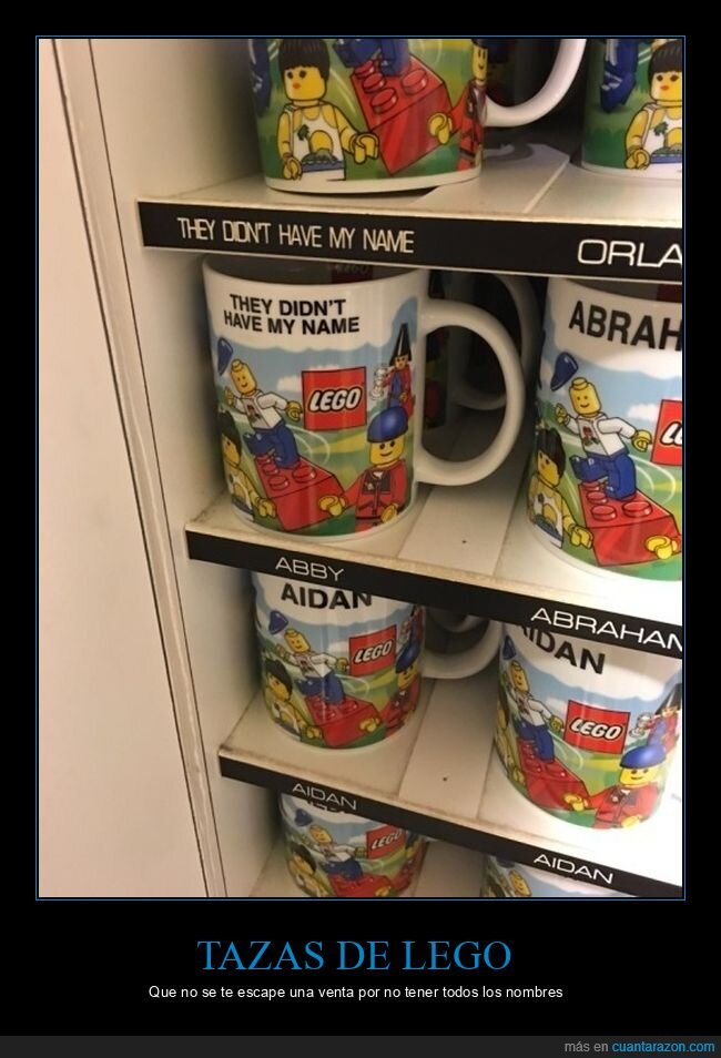 lego,nombres,tazas