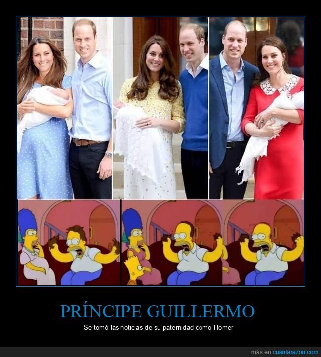calvo,hijos,homer,príncipe guillermo,simpsons