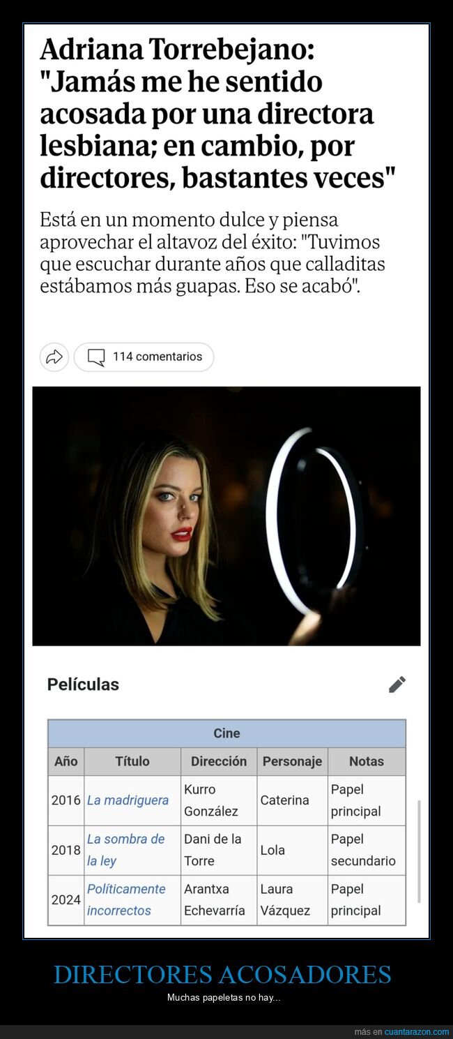 adriana torrebejano,acosada,directores