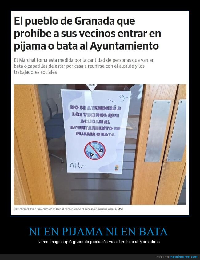 granada,prohibir,pijama,bata,ayuntamiento