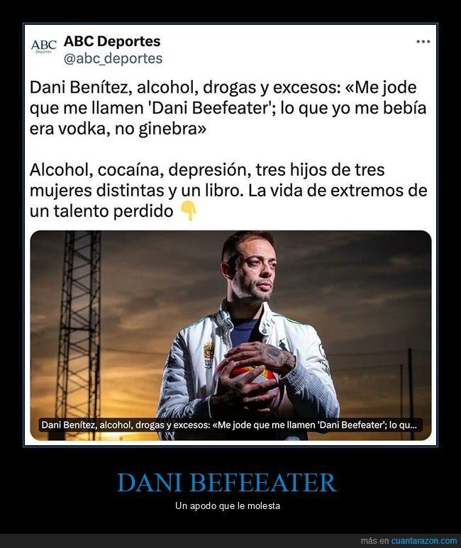 dani befeeater,dani benítez,ginebra,vodka