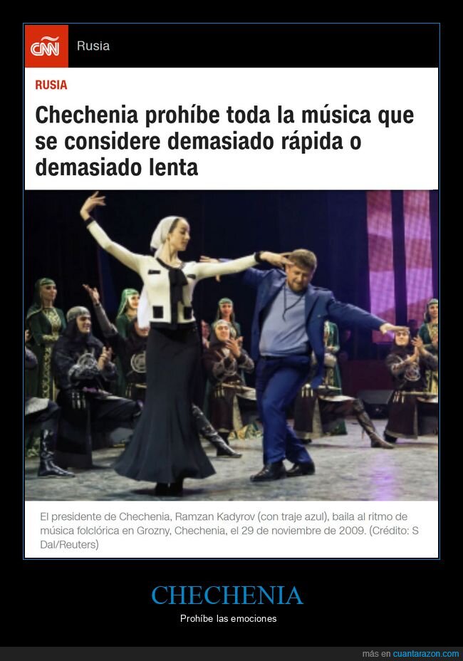 chechenia,prohibir,música,rápida,lenta