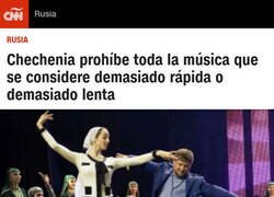 Enlace a Chechenia pone límite de velocidad a la música