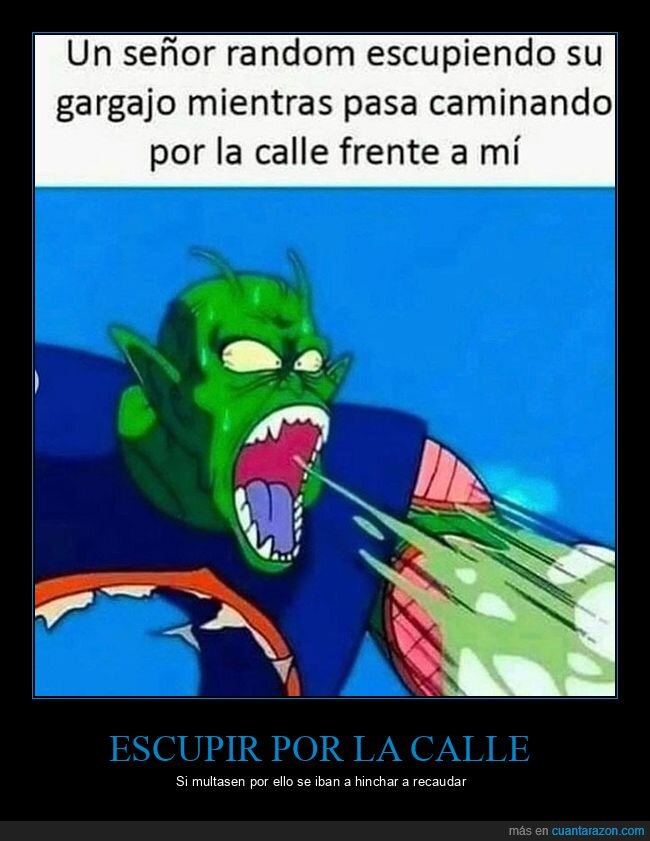 escupiendo,piccolo