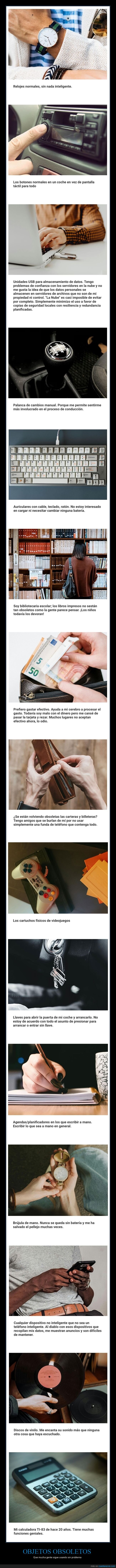 objetos obsoletos,usar