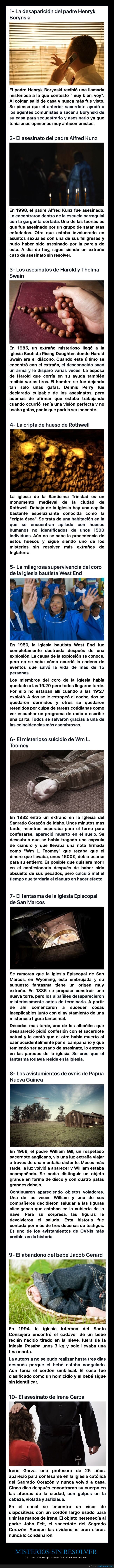 misterios,sin resolver,iglesia