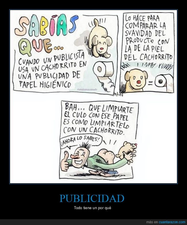 publicidad,papel higiénico,cachorro