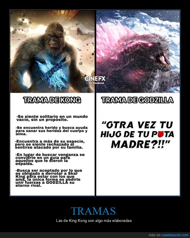 king kong,godzilla,tramas