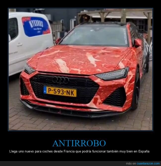 coches,antirrobo,jamón