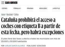 Enlace a En unos años comenzarán las restricciones al tráfico en Cataluña