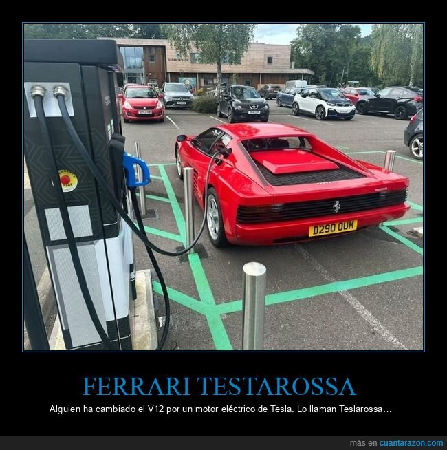 ferrari testarossa,tesla,motor,teslarossa