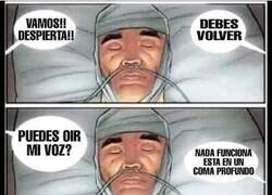 Enlace a Despertándolo del coma