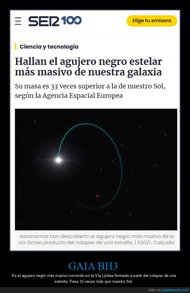 agujero negro estelar,masivo,galaxia