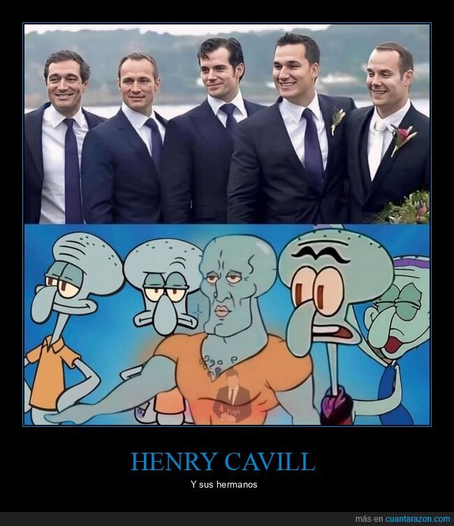 calamardo,henry cavill,hermanos