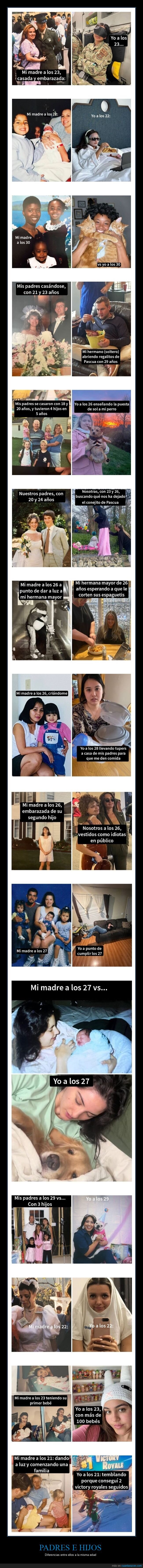 padres,hijos,diferencias