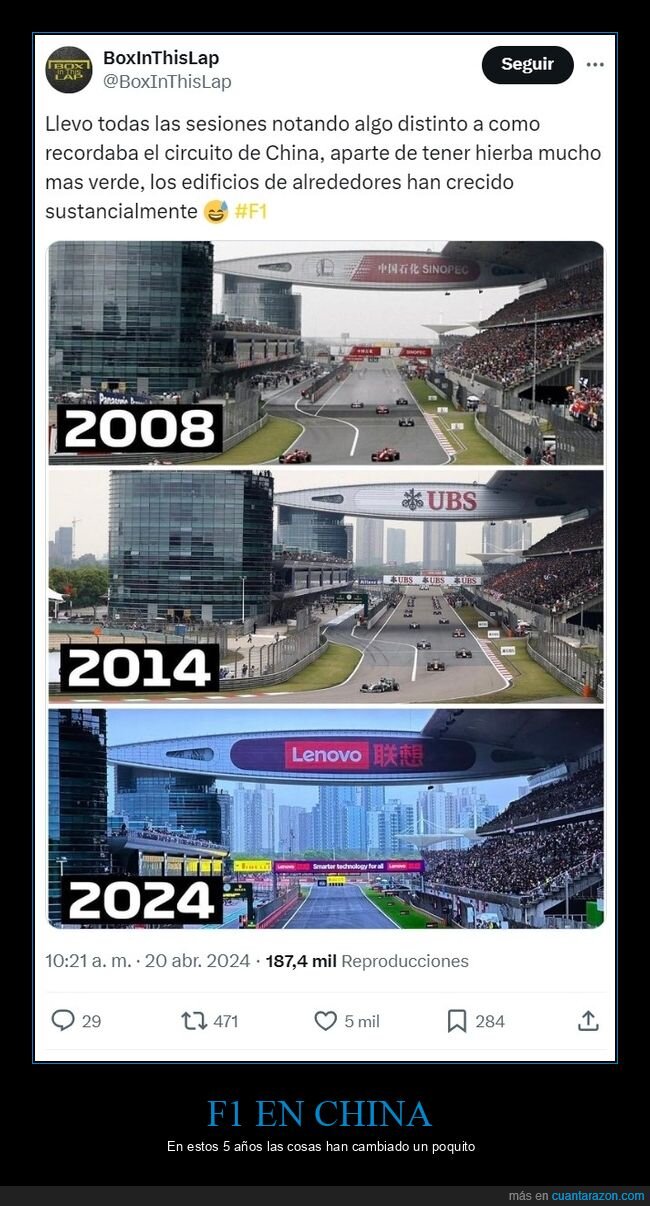 fórmula 1,china,antes,después,ahora