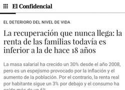 Enlace a Todo va a mejor excepto el nivel de vida de la familia promedio