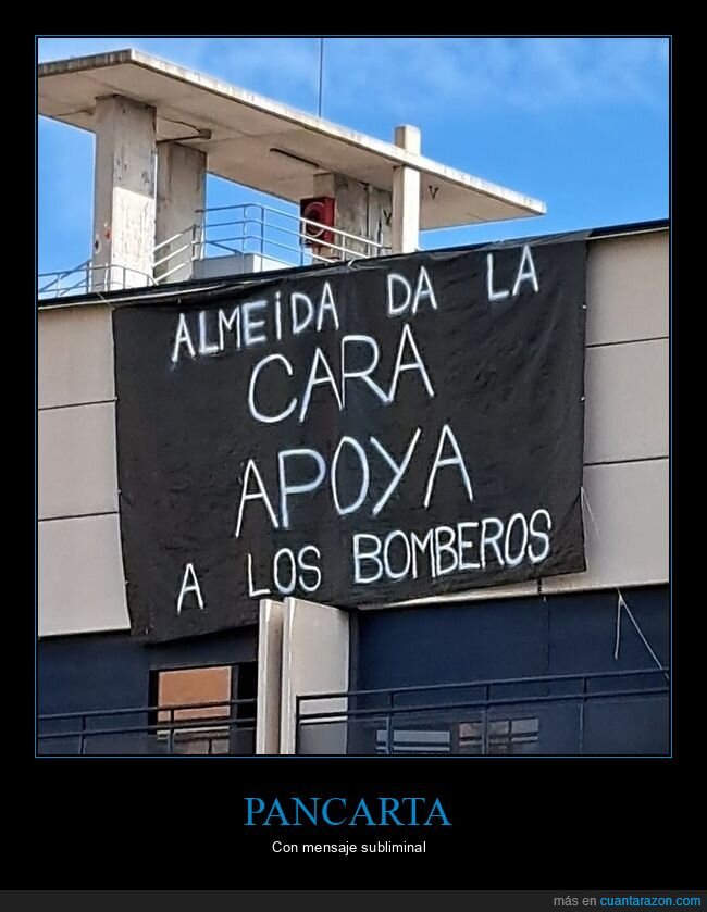 pancarta,almeida,bomberos