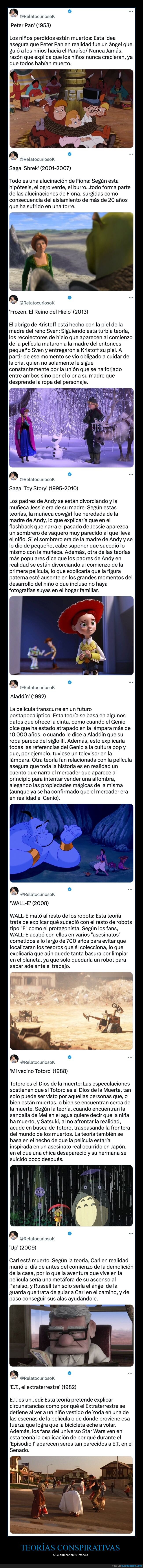 teorías de la conspiración,películas,arruinar,infancia
