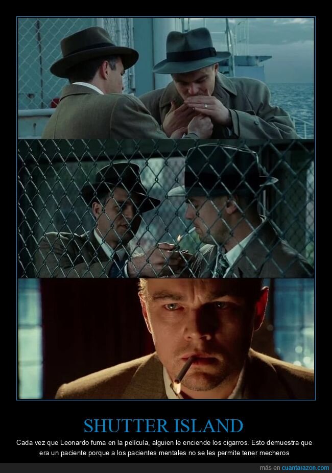 shutter island,encender,cigarros