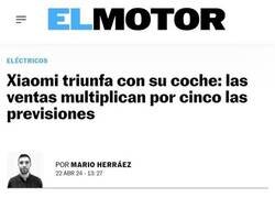 Enlace a Los coches Xiaomi se venden como churros