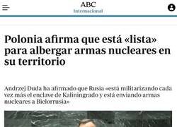 Enlace a Polonia quiere armas nucleares