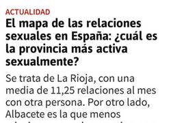 Enlace a En La Rioja lo hacen casi el doble de veces que en Albacete...