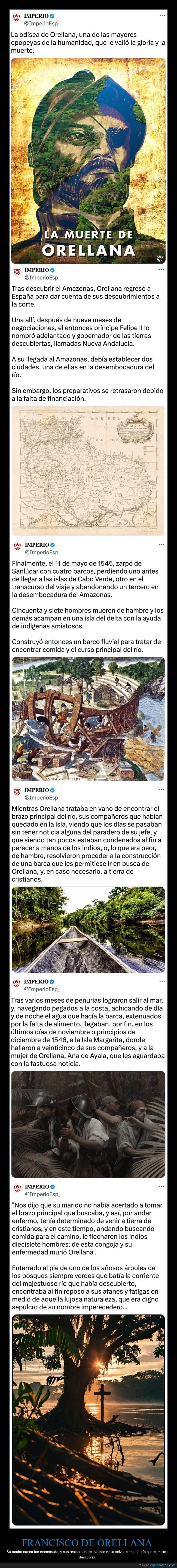francisco de orellana,muerte