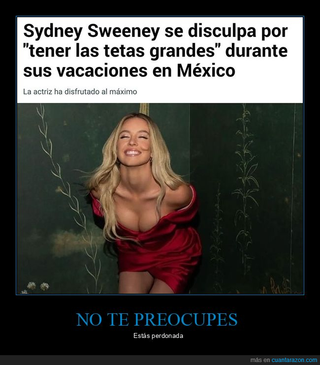 disculpa,sydney sweeney,tetas