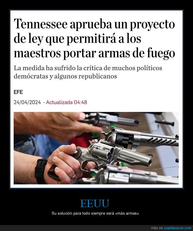 armas,eeuu,profesores