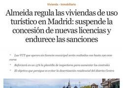 Enlace a Almeida se pone serio con los pisos turísticos