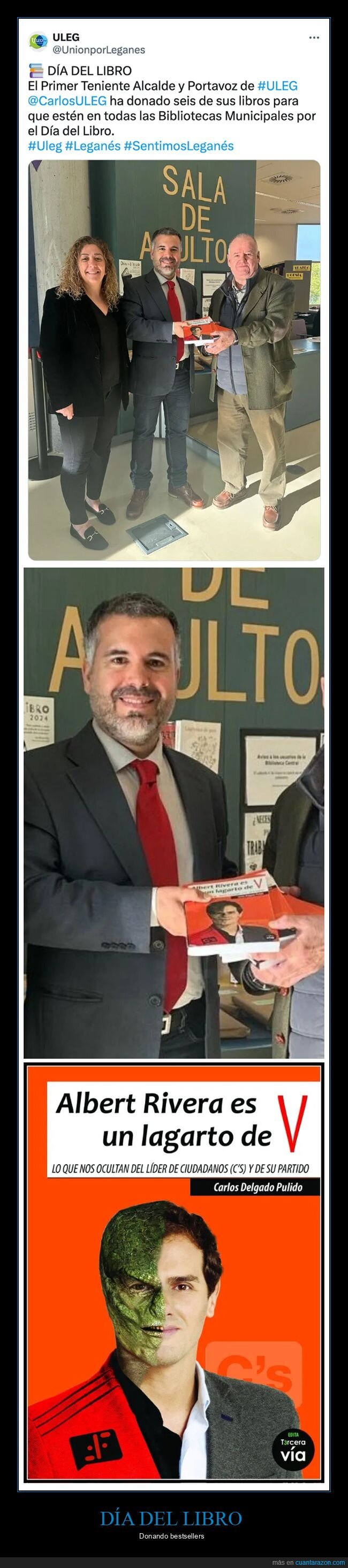 albert rivera,donando,lagarto,libro,políticos,v,wtf