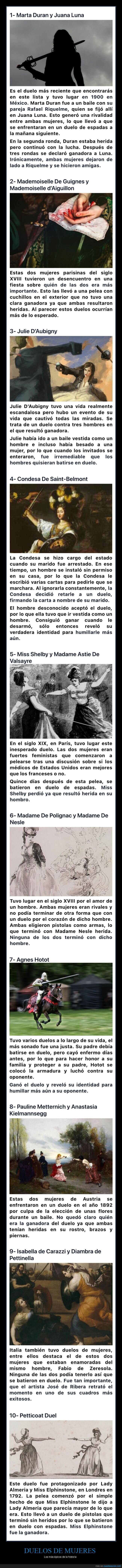 duelos,muejeres