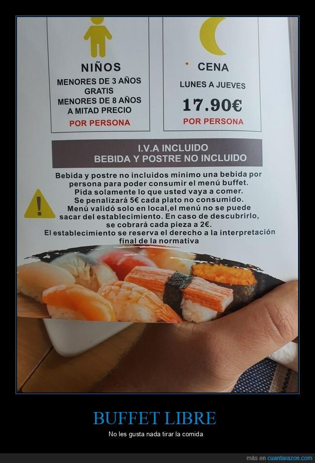 buffet,normas,comida