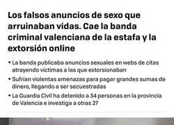 Enlace a Cae la banda de extorsión online