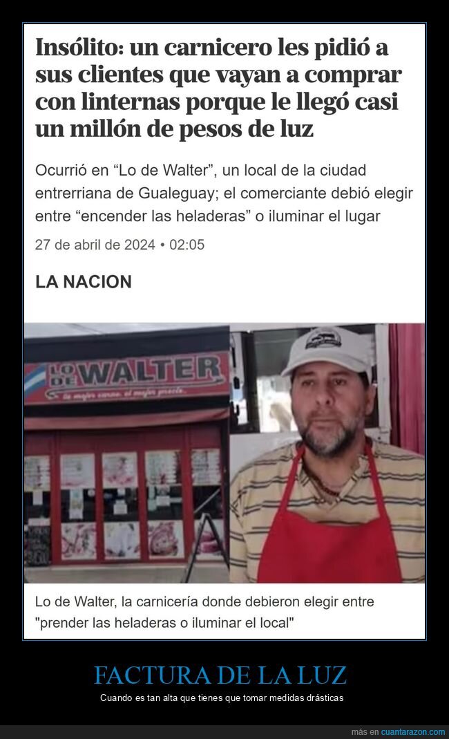 carnicero,argentina,luz,linternas