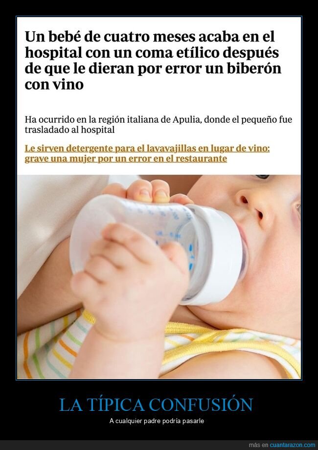 bebé,biberón,fails,padres del año,vino