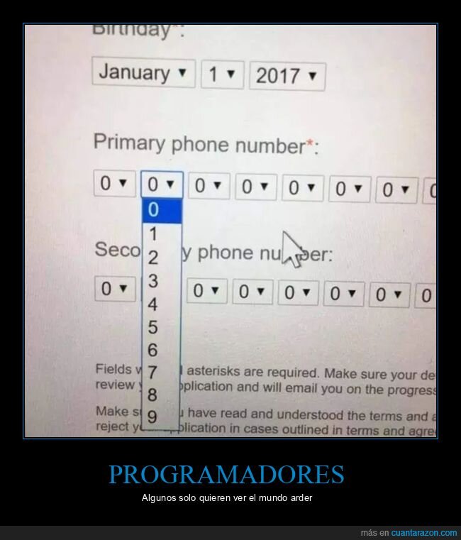 número de teléfono,programador,wtf