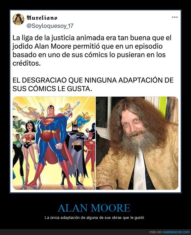 alan moore,créditos,la liga de la justicia