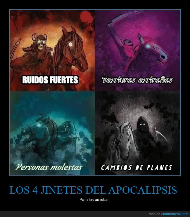 autistas,jinetes del apocalipsis