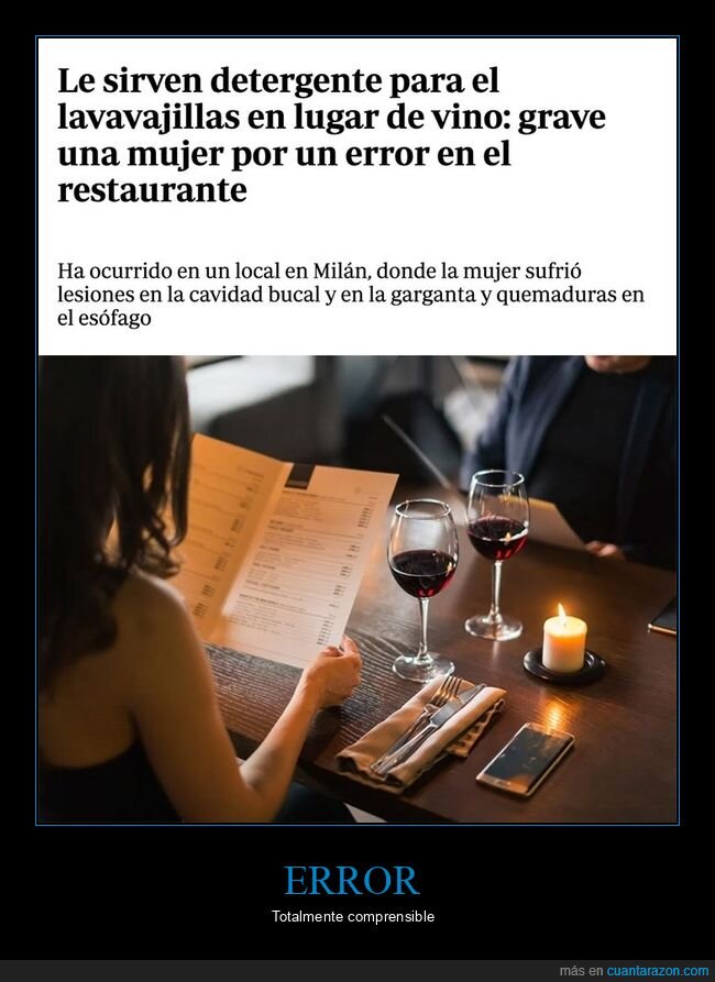 error,lavavajillas,restaurante,vino