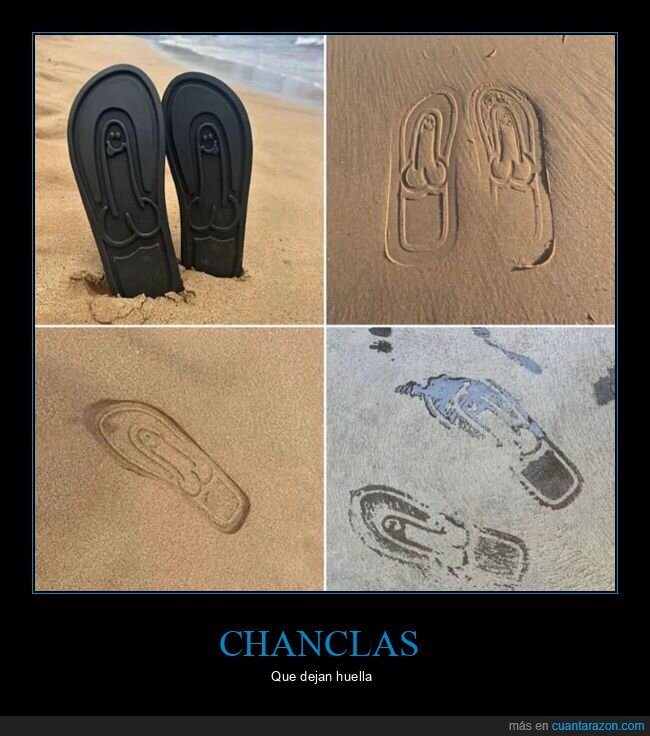 chanclas,huellas