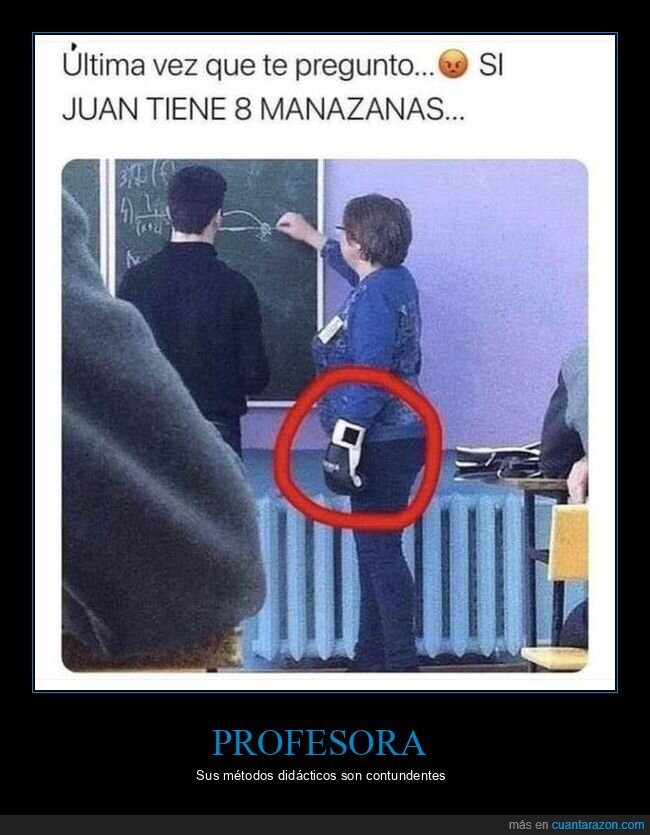 profesora,guante de boxeo,clase