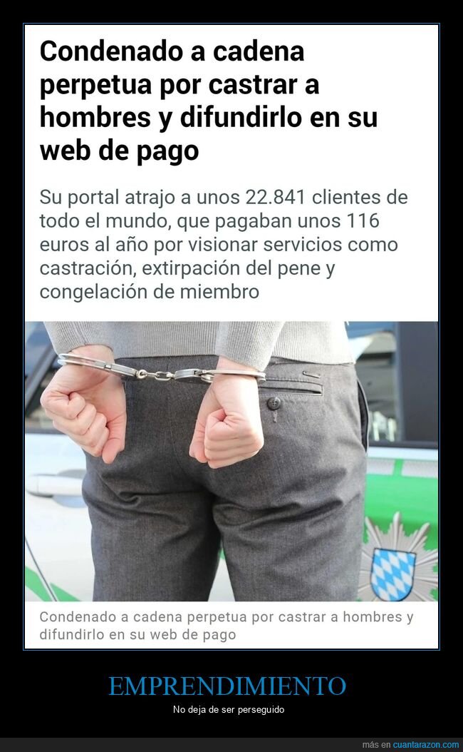 condenado,castrar,difundir,web