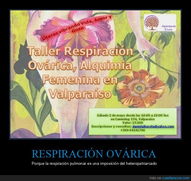 respiración ovárica,taller,wtf